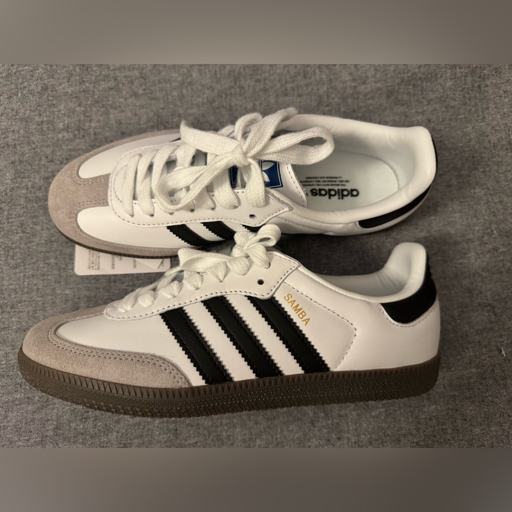 Adidas Samba Sneakers - White, Black, and Gray